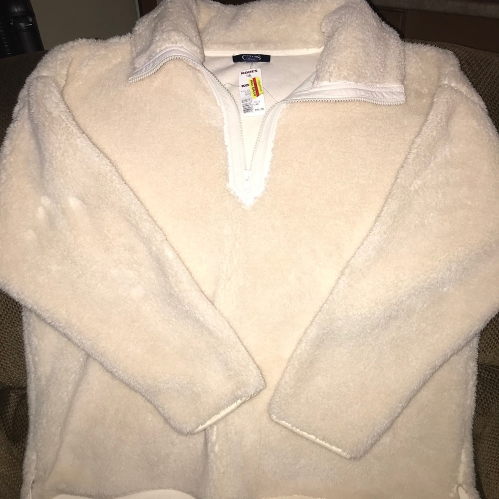 Fuzzy Quarter Zip Sweater